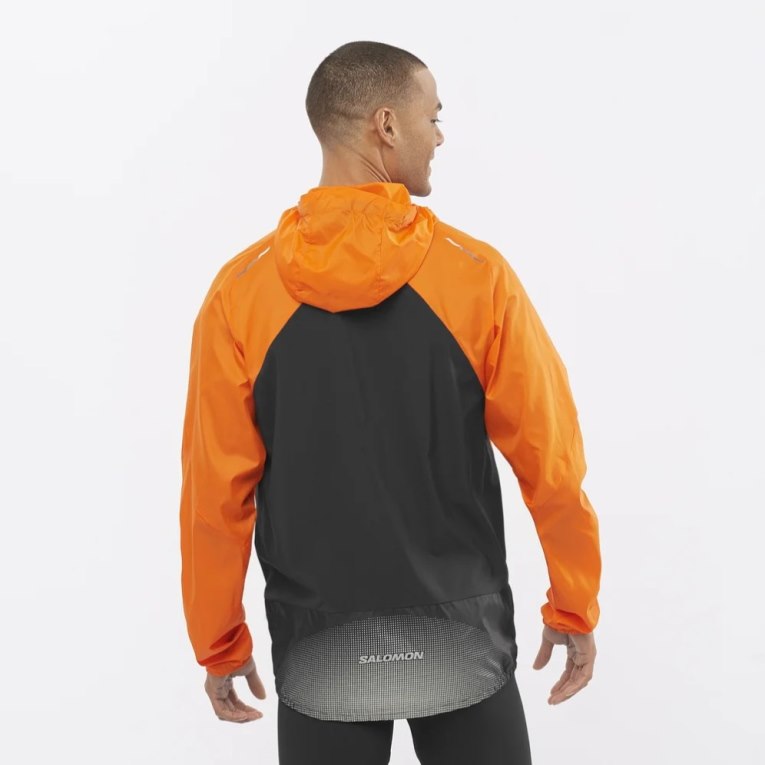 Orange Salomon Bonatti Cross Men's Windbreaker | IE HI9184